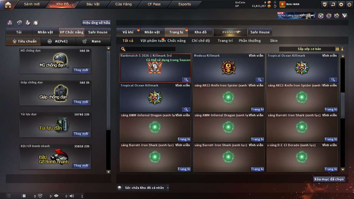 shop acc cf uy tin gia re